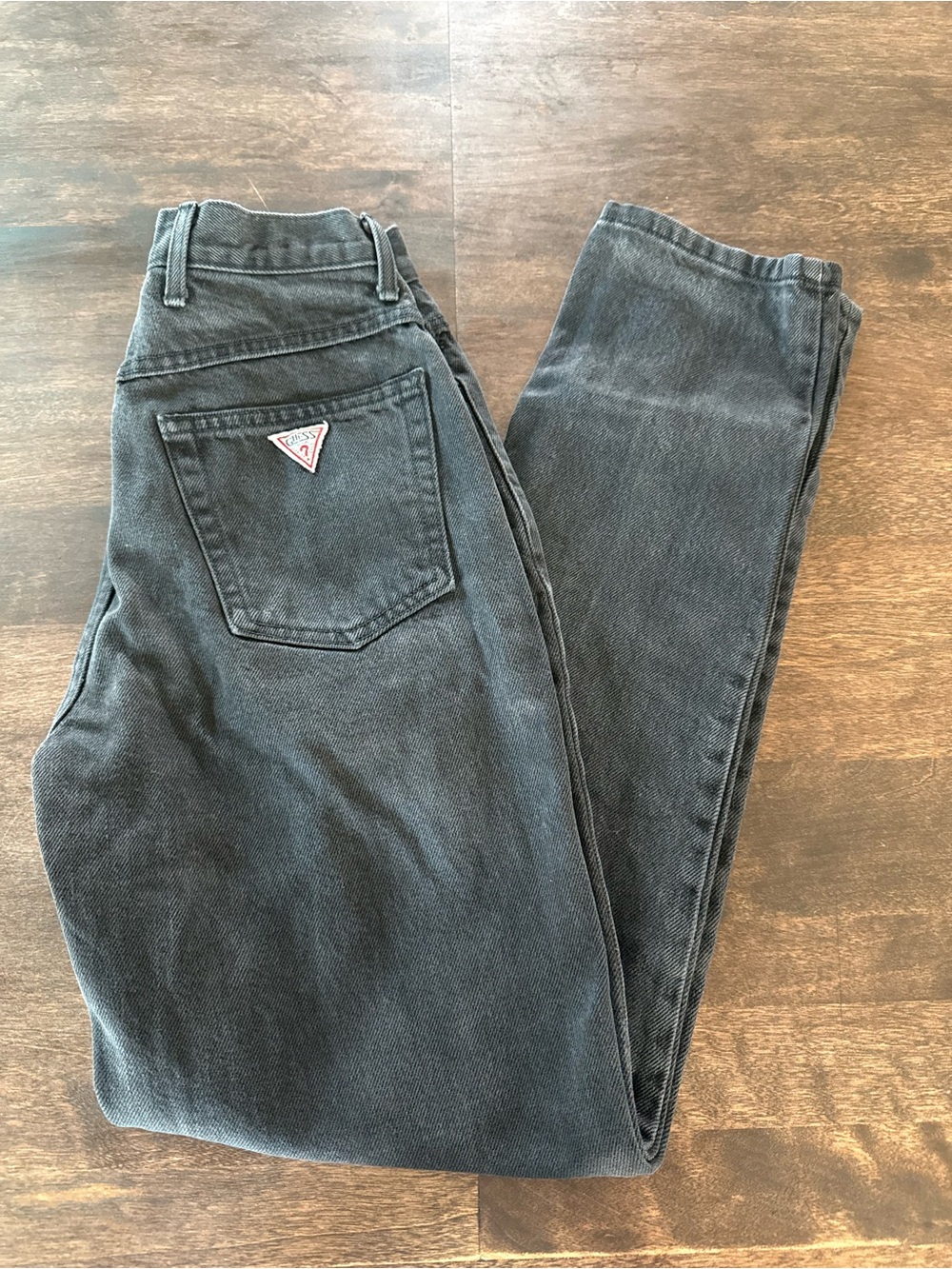 Vintage 90s Guess Georges Marciano Black Washed Jeans High Rise Made in USA